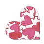 Painted Hearts Die-Cut Paper Napkins