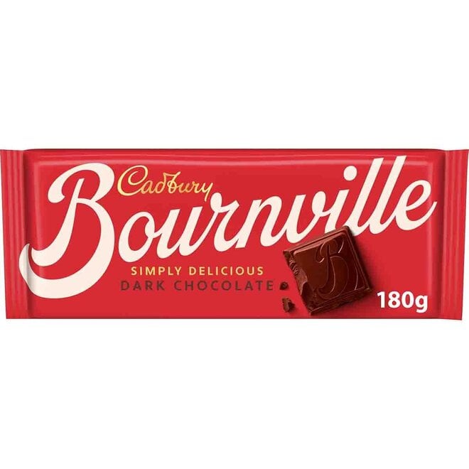 Cadbury Bournville Classic Dark Chocolate Bar 180g