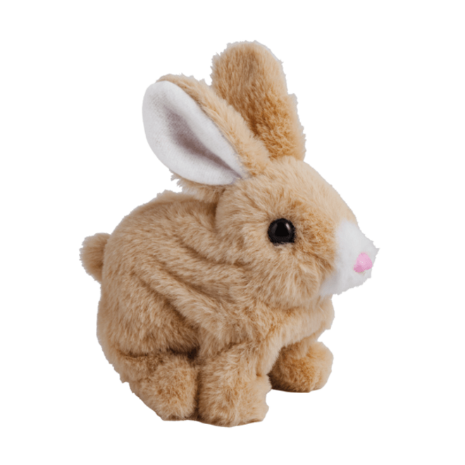 Brown Plush Hopping Bunny