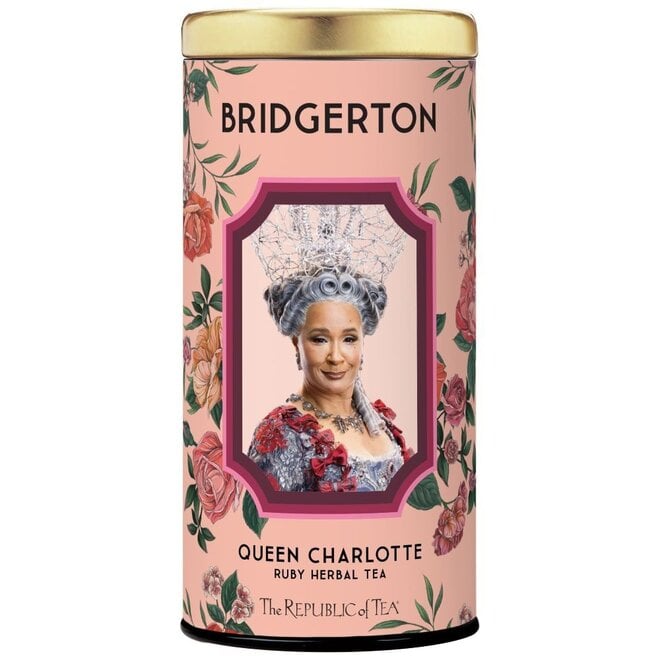 Republic of Tea Bridgerton Queen Charlotte Ruby Herbal Tea 36s