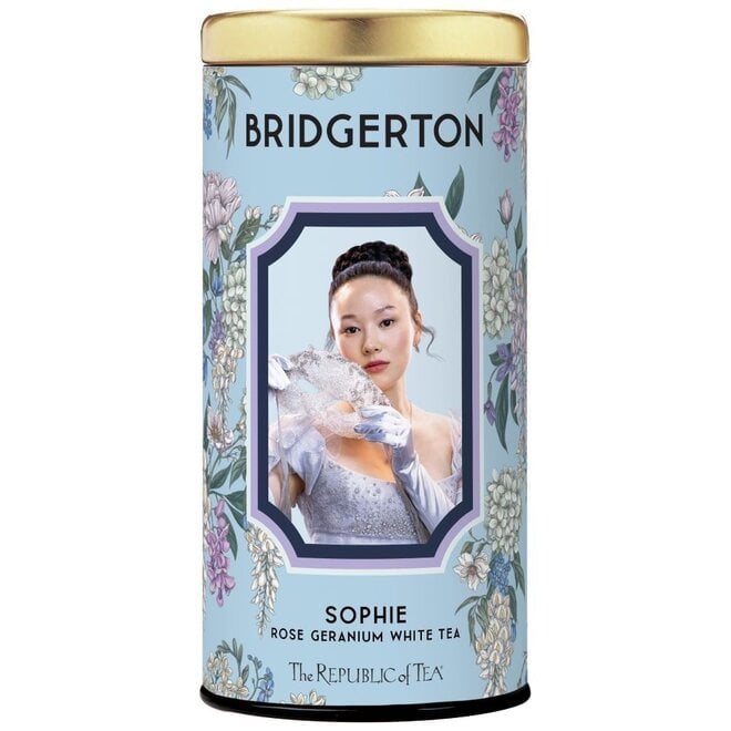 Republic of Tea Bridgerton Sophie Rose Geranium White Tea 36s