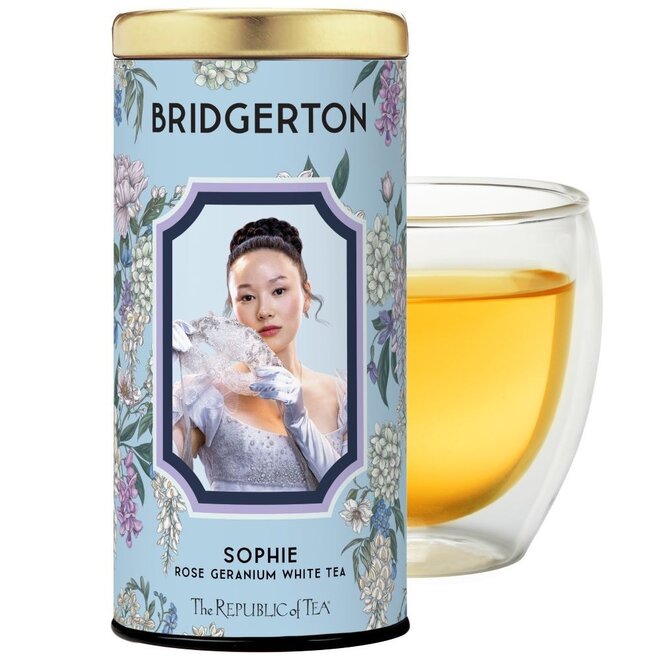 Republic of Tea Bridgerton Sophie Rose Geranium White Tea 36s