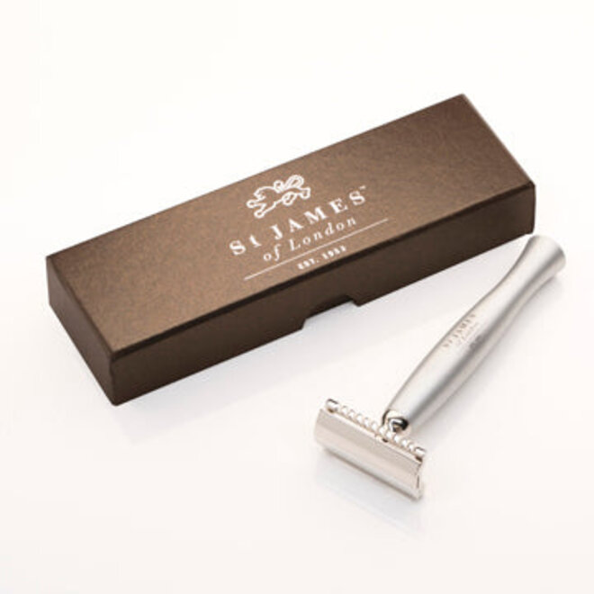 St. James of London Cheeky B'stard Brushed Metal Safety Razor