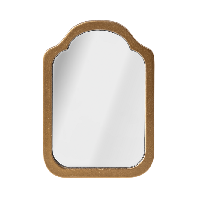 Miniature Gold Mirror