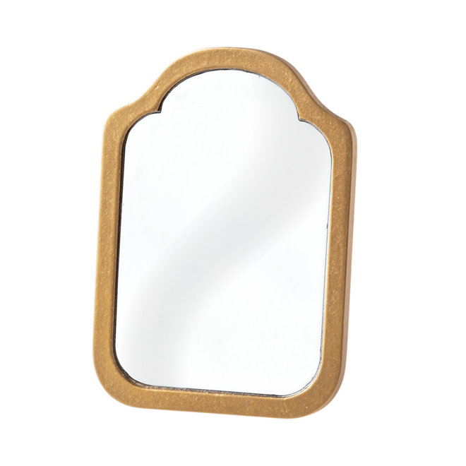 Miniature Gold Mirror
