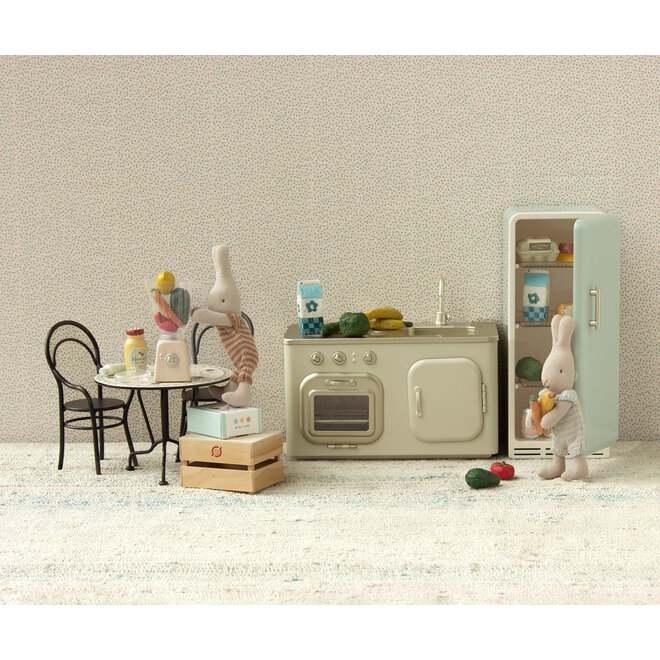 Dining Table Set & 2 Chairs, Miniature