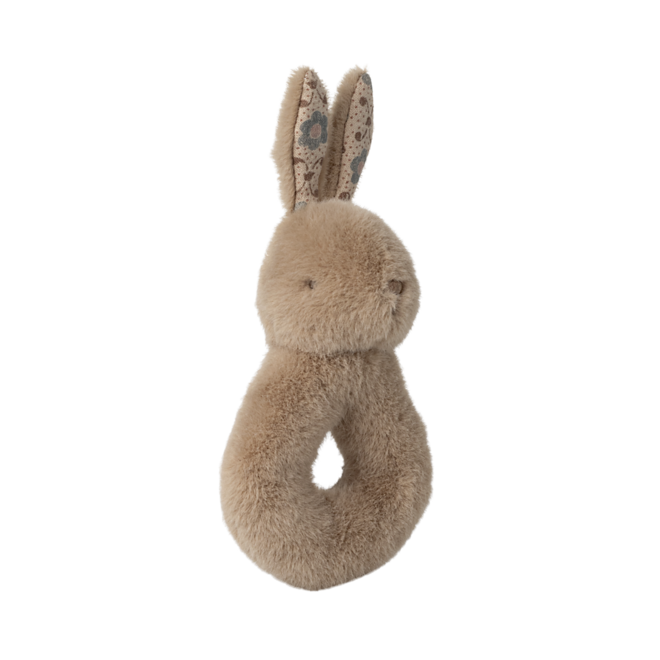 Rabbit Rattle Set - Cream Peach