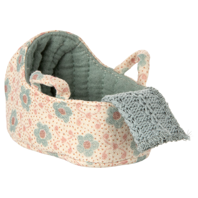 Carry Cot, Baby Mouse - Blue