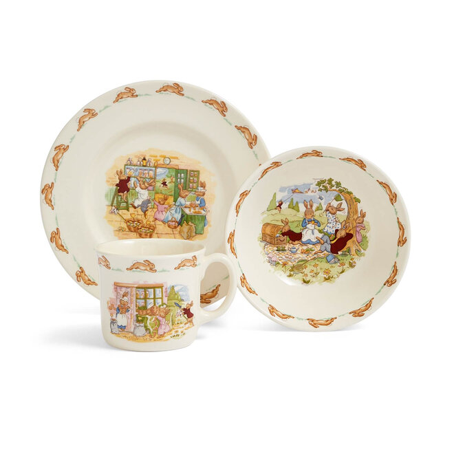 Bunnykins Childrens Bowl, Plate & Mug 3-Piece Set