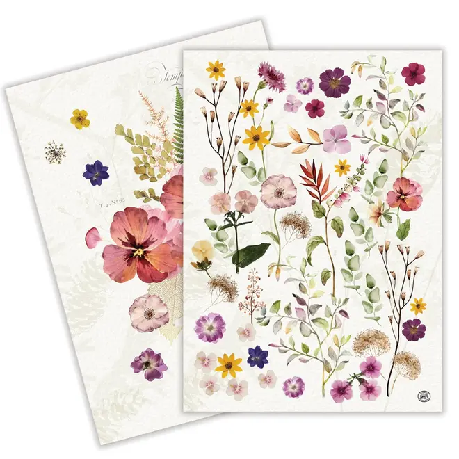 Michel Pressed Flowers Kitchen Towel Set
