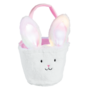 Pink Easter Basket & Light-Up Headband Set