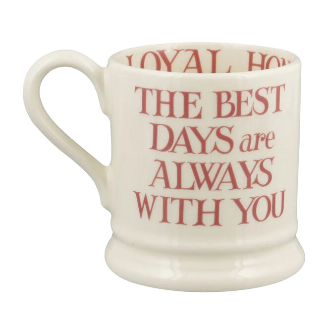 Pink Toast My Brilliant Friend 1/2 Pint Mug