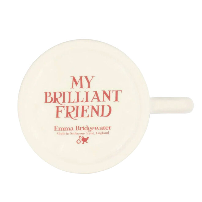 Pink Toast My Brilliant Friend 1/2 Pint Mug