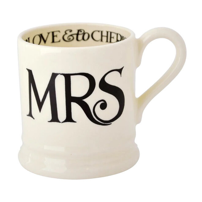Black Toast Mrs 1/2 Pint Mug