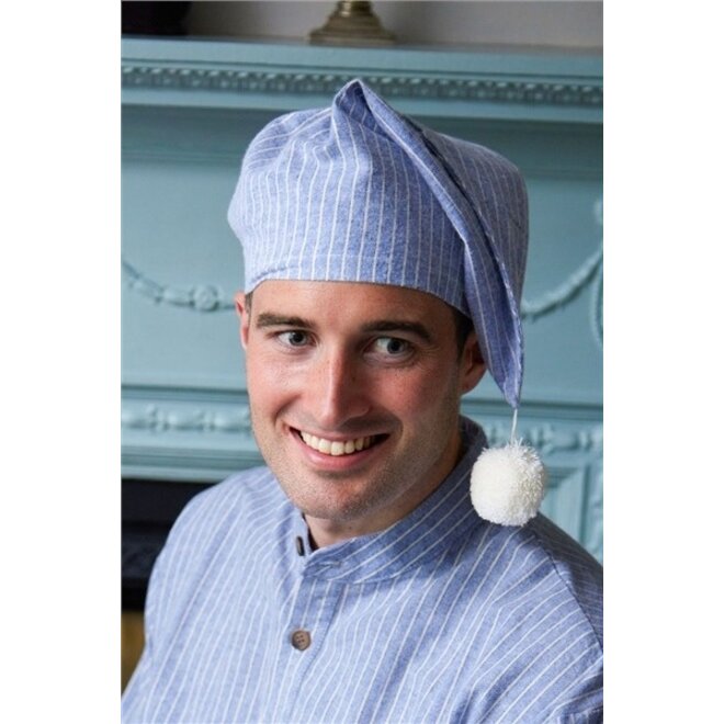 Navy, Blue & White Stripe Blarney Nightcap