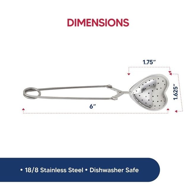 Stainless Steel Heart Snap Infuser