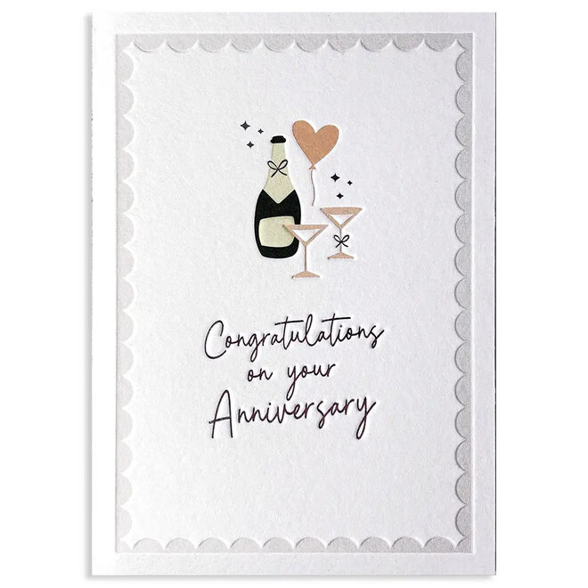 Champagne Anniversary Card