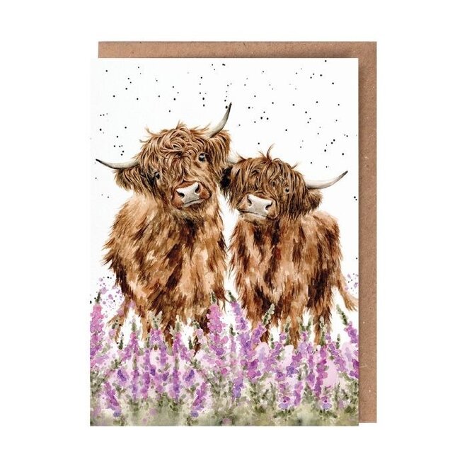 'Gentle Giants' Highland Cow Greeting Card