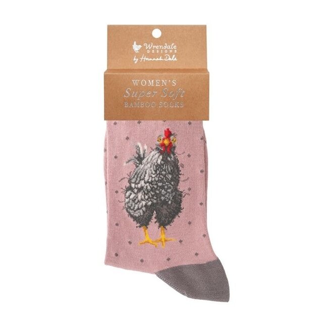 'Curious Hen' Chicken Women's Socks