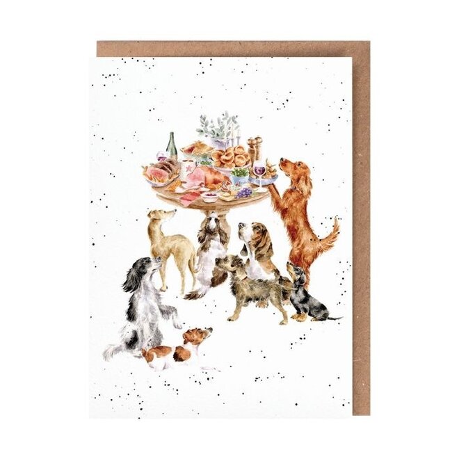 'Sunday Lunch' Dog Greeting Card