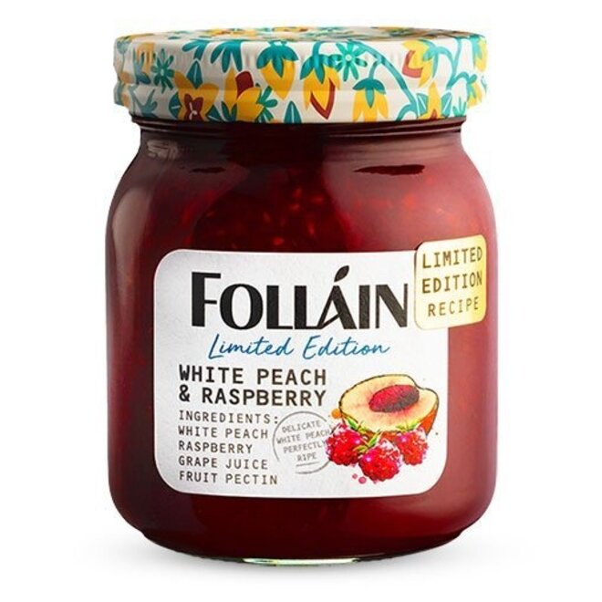 Folláin Nothing But Fruit White Peach & Raspberry Jam