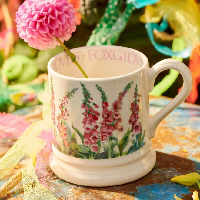 Flowers Foxgloves 1/2 Pint Mug