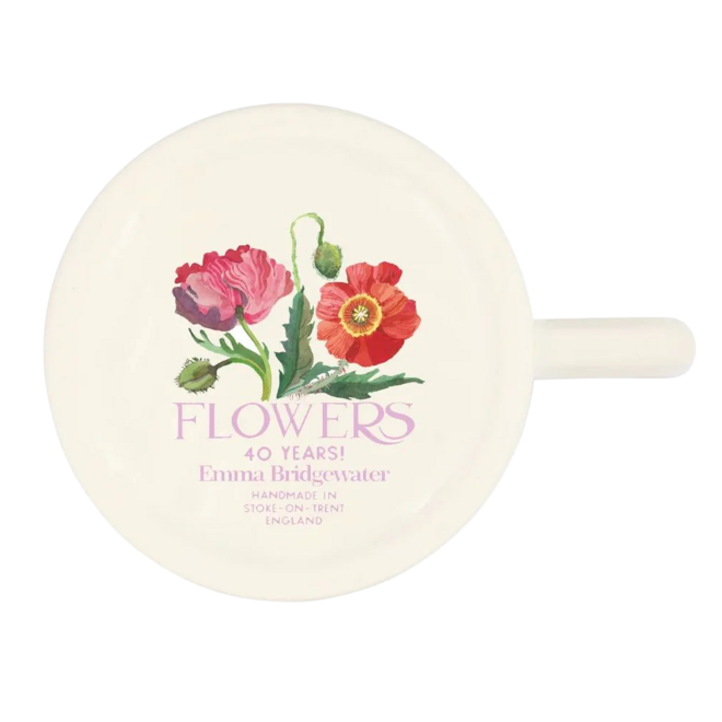 Flowers Poppy 1/2 Pint Mug