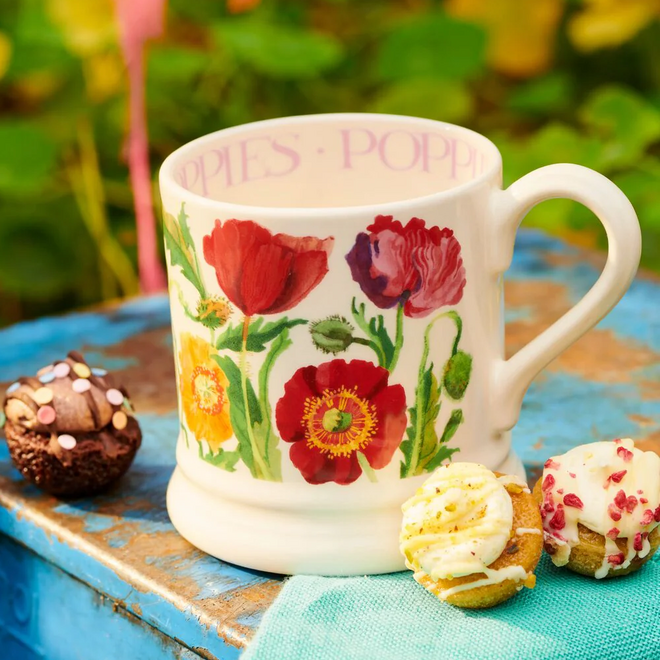 Flowers Poppy 1/2 Pint Mug
