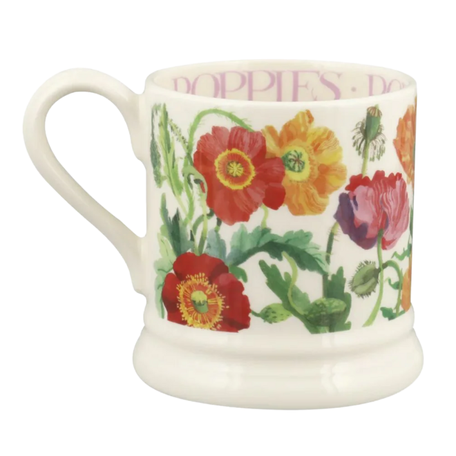 Flowers Poppy 1/2 Pint Mug