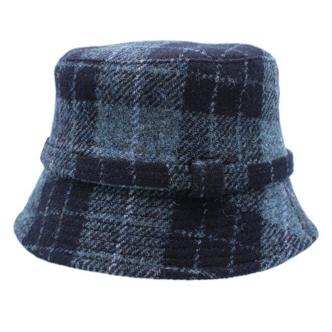 Harris Tweed Graphite Ashkirk Bucket Hat