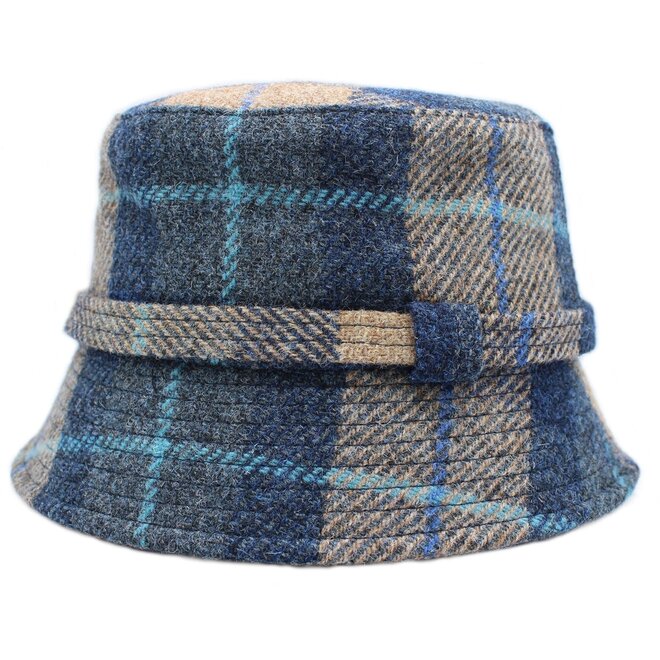 Ashkirk Harris Tweed Ladies Bucket Hat Shoreline