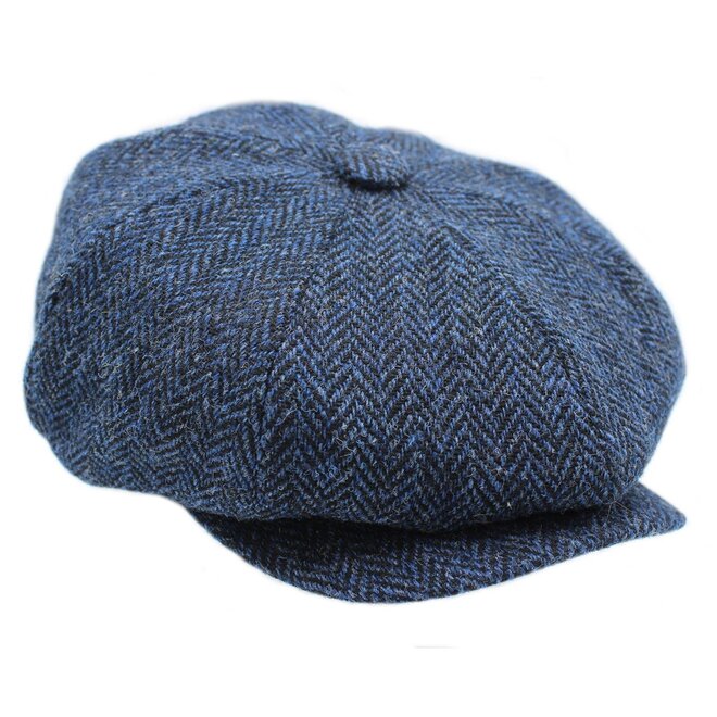 Scott Harris Tweed Newsboy Cap Midnight