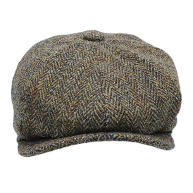 Harris Tweed Moorland Scott Newsboy Cap