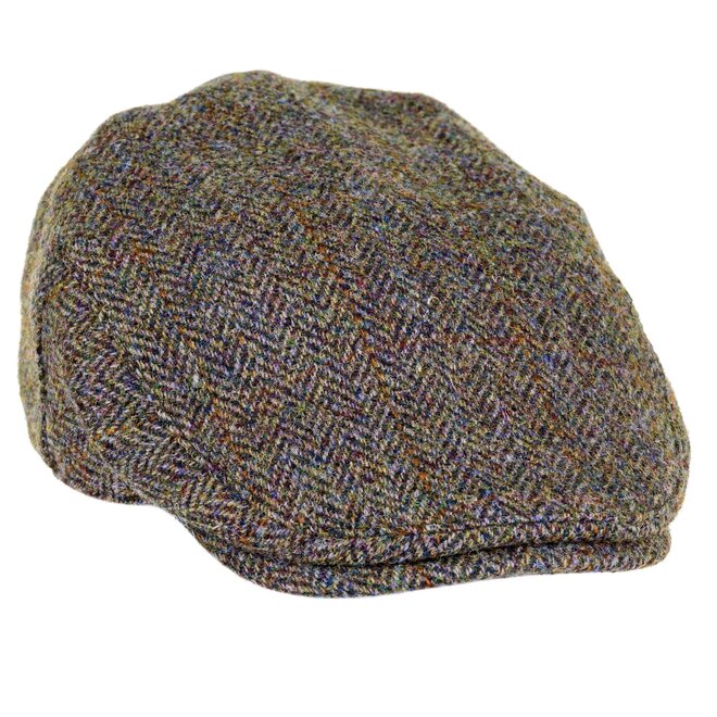 Highland Harris Tweed Flat Cap Moorland