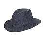 Harris Tweed Charcoal Denholm Fedora