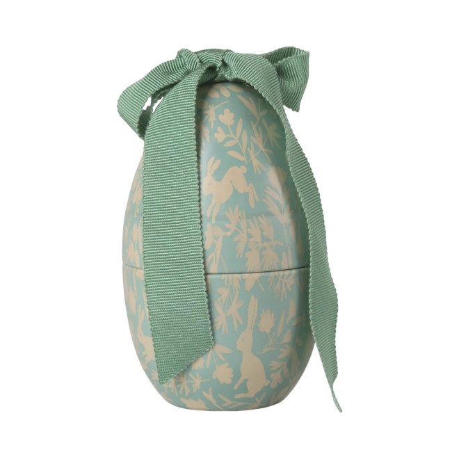 Easter Egg with Micro Lamb, Small - Dusty Mint