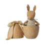 Easter Egg with Micro Rabbit, Small - Cream Yellow