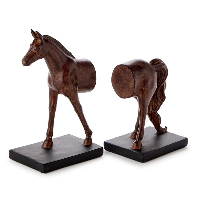 Cupcakes & Cartwheels Horse Bookends