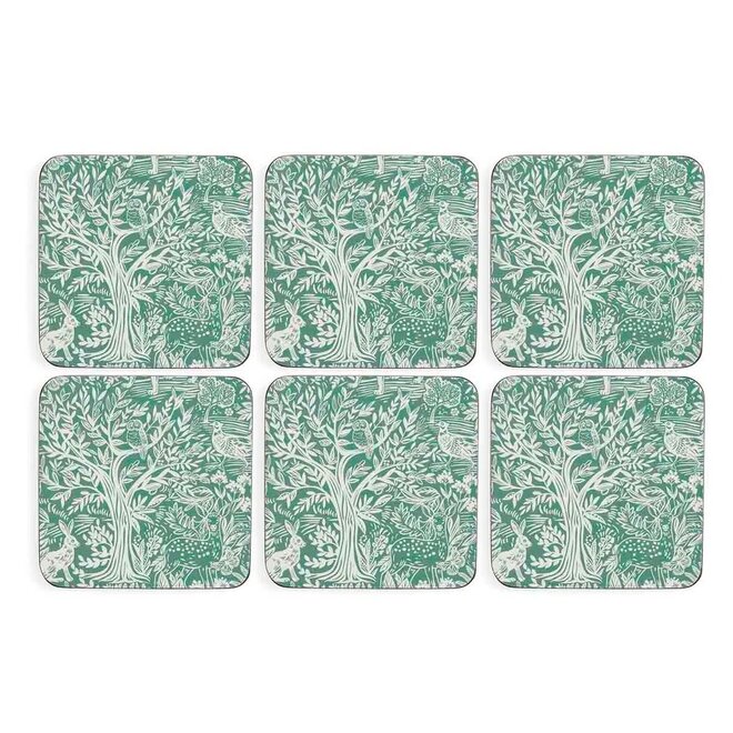 Tapestry Sage Coasters
