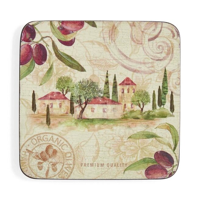 Pimpernel Olive Orchard Coasters
