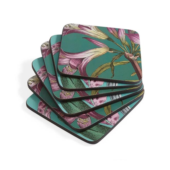 Pimpernel Botanic Garden Flora & Fauna Coasters