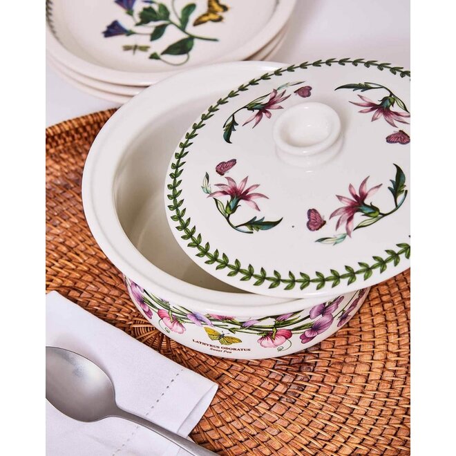 Botanic Garden Sweet Pea Covered Casserole Dish