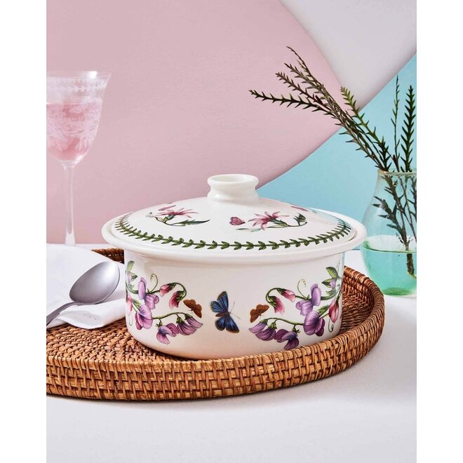 Botanic Garden Sweet Pea Covered Casserole Dish