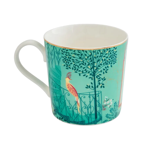 Sara Miller India Elephant's Oasis Mug