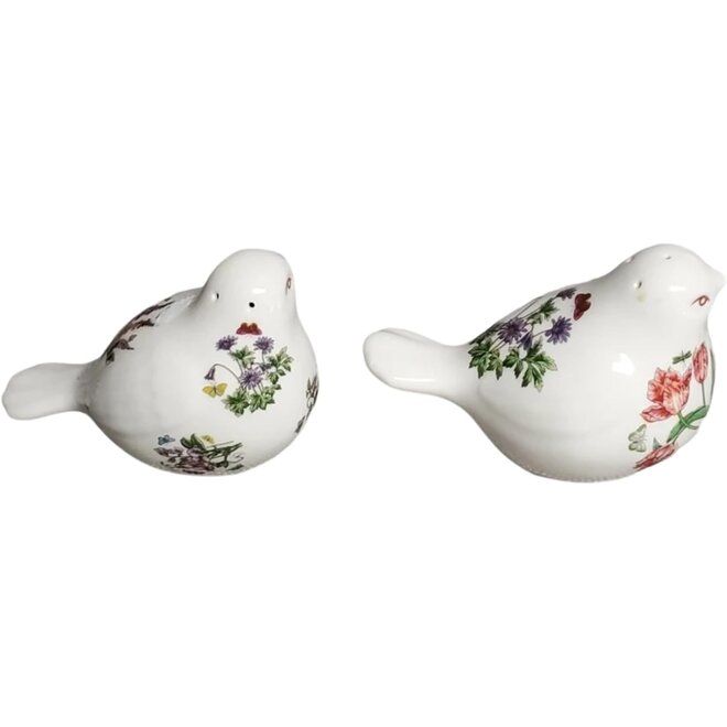Botanic Garden Bird Salt & Pepper Shakers
