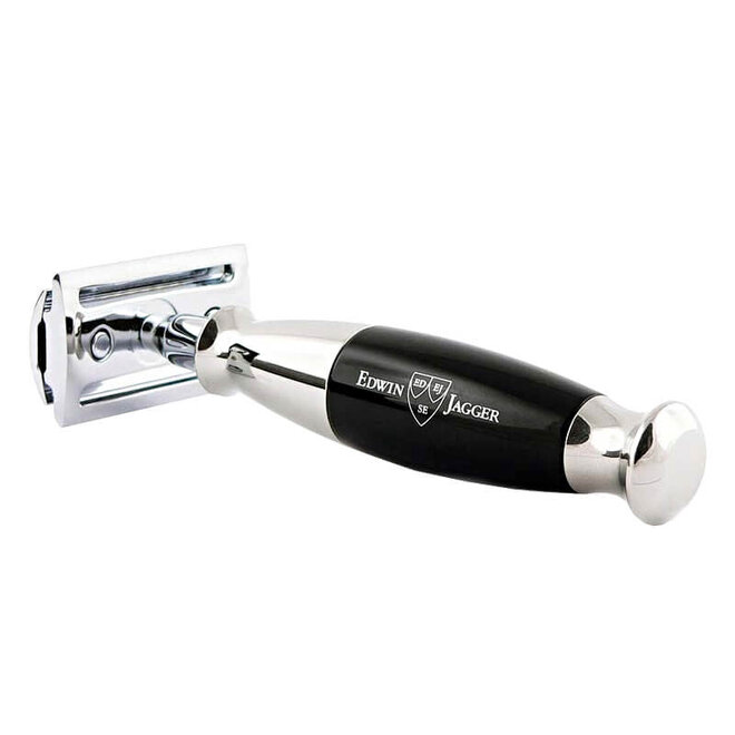 Black & Chrome Plated Double Edge Safety Razor