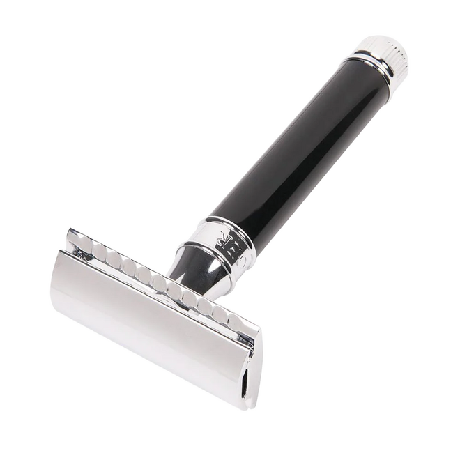 Edwin Jagger DE Safety Razor with Ebony Handle