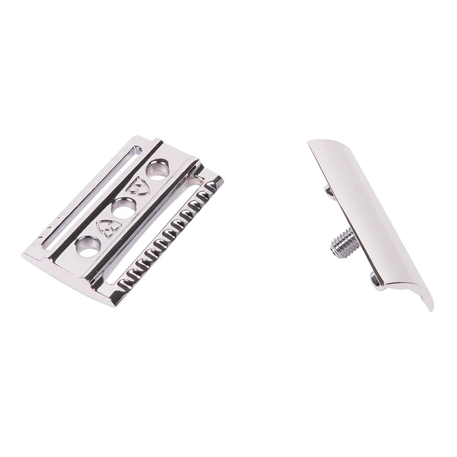 DE Safety Razor with Ebony Handle