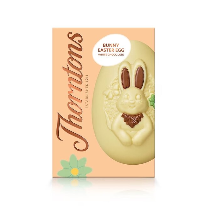 Thorntons White Chocolate Bunny Egg 151g