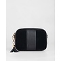 Black Suede & Leather City Bag